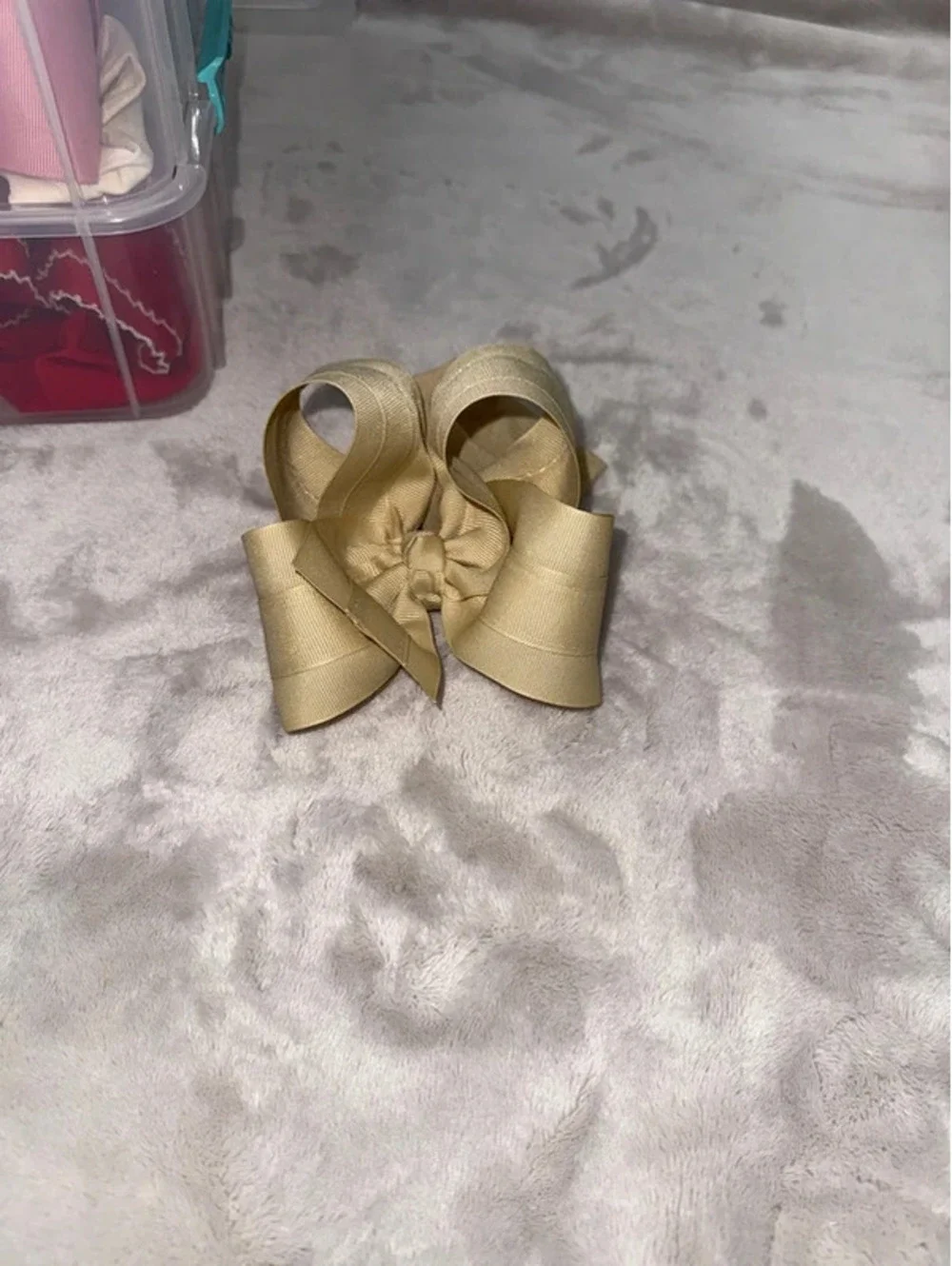 Tan baby Headband bow